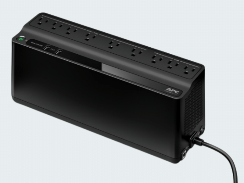 APC Back-UPS 850VA, 120V, 2 USB charging ports