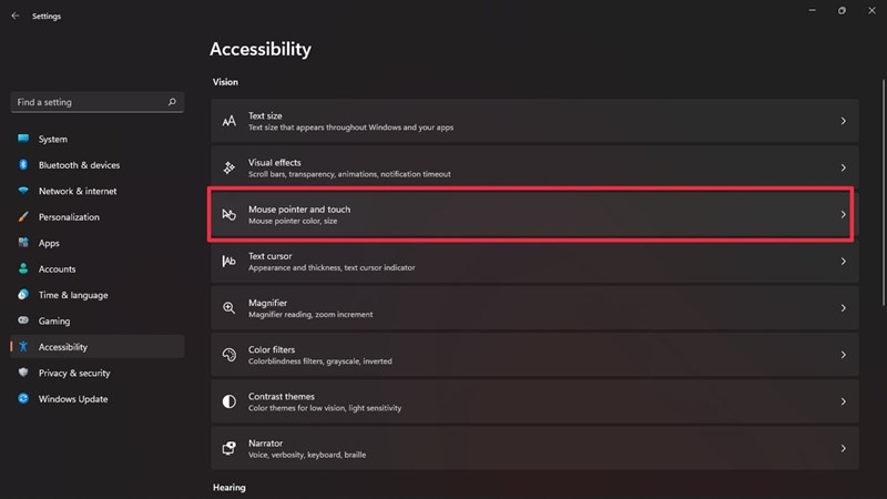 Cách thay đổi con trỏ chuột trên windows 11