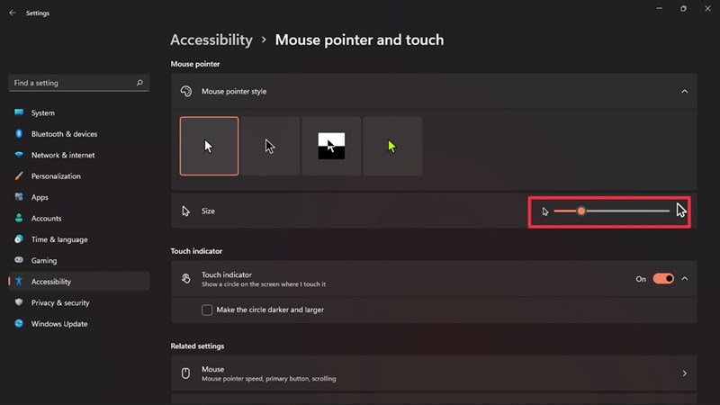 Cách thay đổi con trỏ chuột trên windows 11