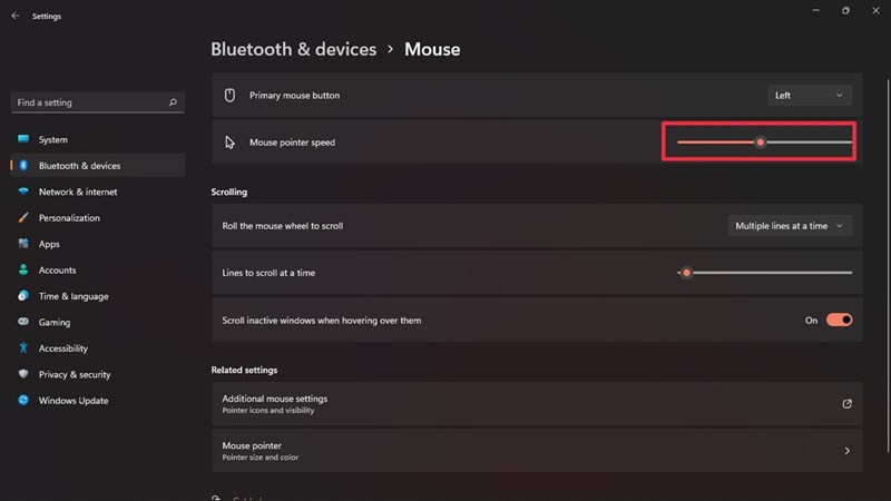 Cách thay đổi con trỏ chuột trên windows 11