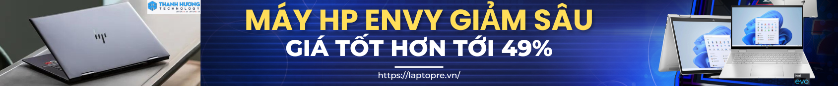 Banner Laptop HP Envy 13 Mới