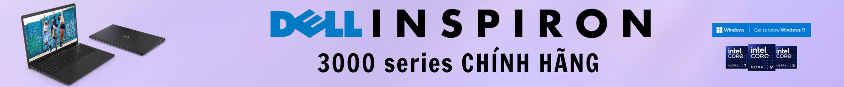 Banner Dell Inspiron 3000 Series Mới Nhập Khẩu