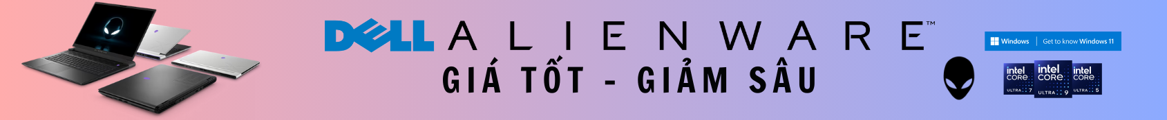 Banner Laptop Dell Alienware Cũ