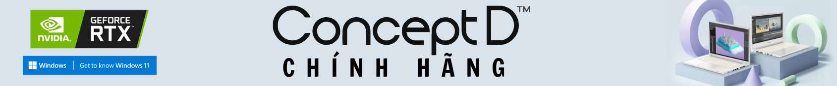 Banner Laptop Acer Concept D Cũ