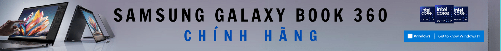 Banner Samsung Galaxy Book 360 Mới Nhập Khẩu