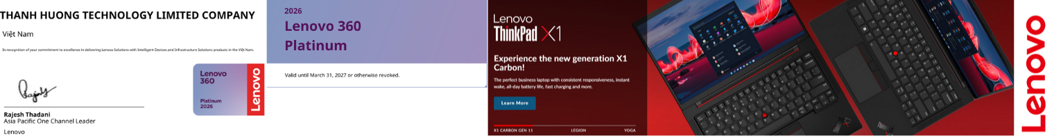 Banner Laptop ThinkPad X1 Carbon Series Mới