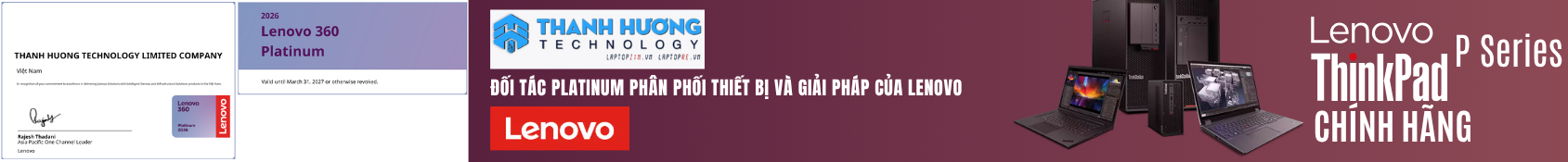 Banner Laptop ThinkPad P Series Cũ
