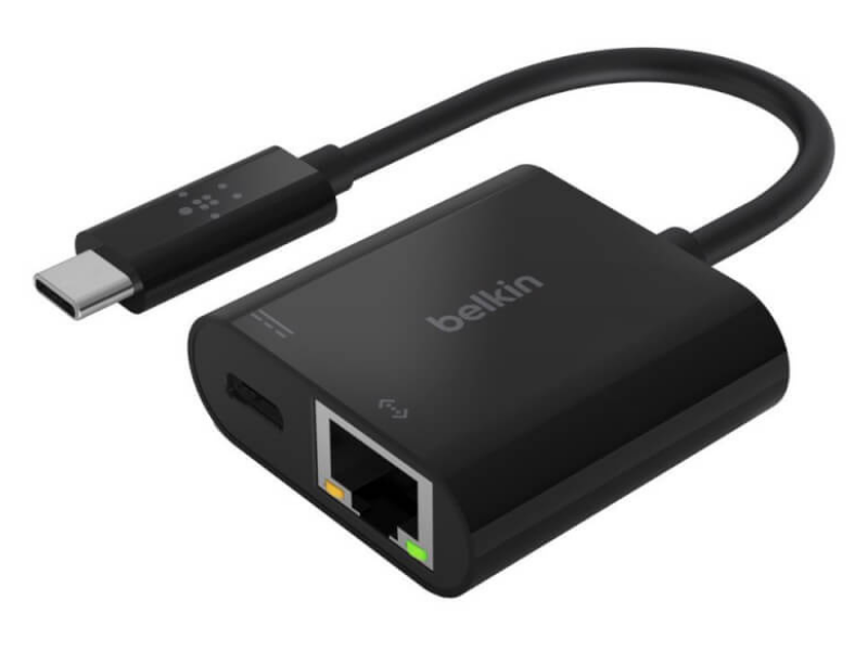 Cáp Adapter chuyển đổi từ USB-C sang GIGABIT ETHERNET, PD 60W Belkin