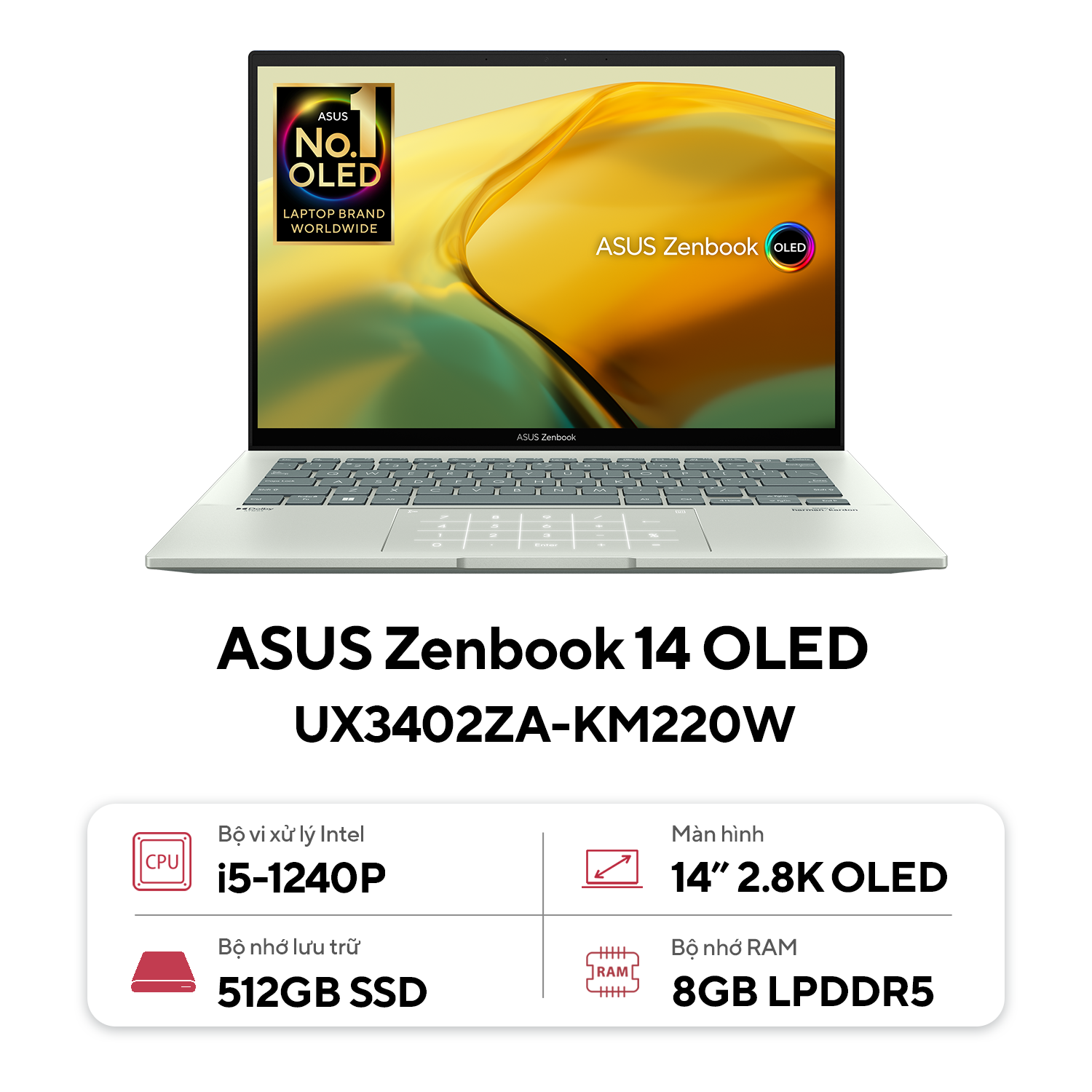 ASUS Zenbook 14 OLED UX3402ZA-KM220W