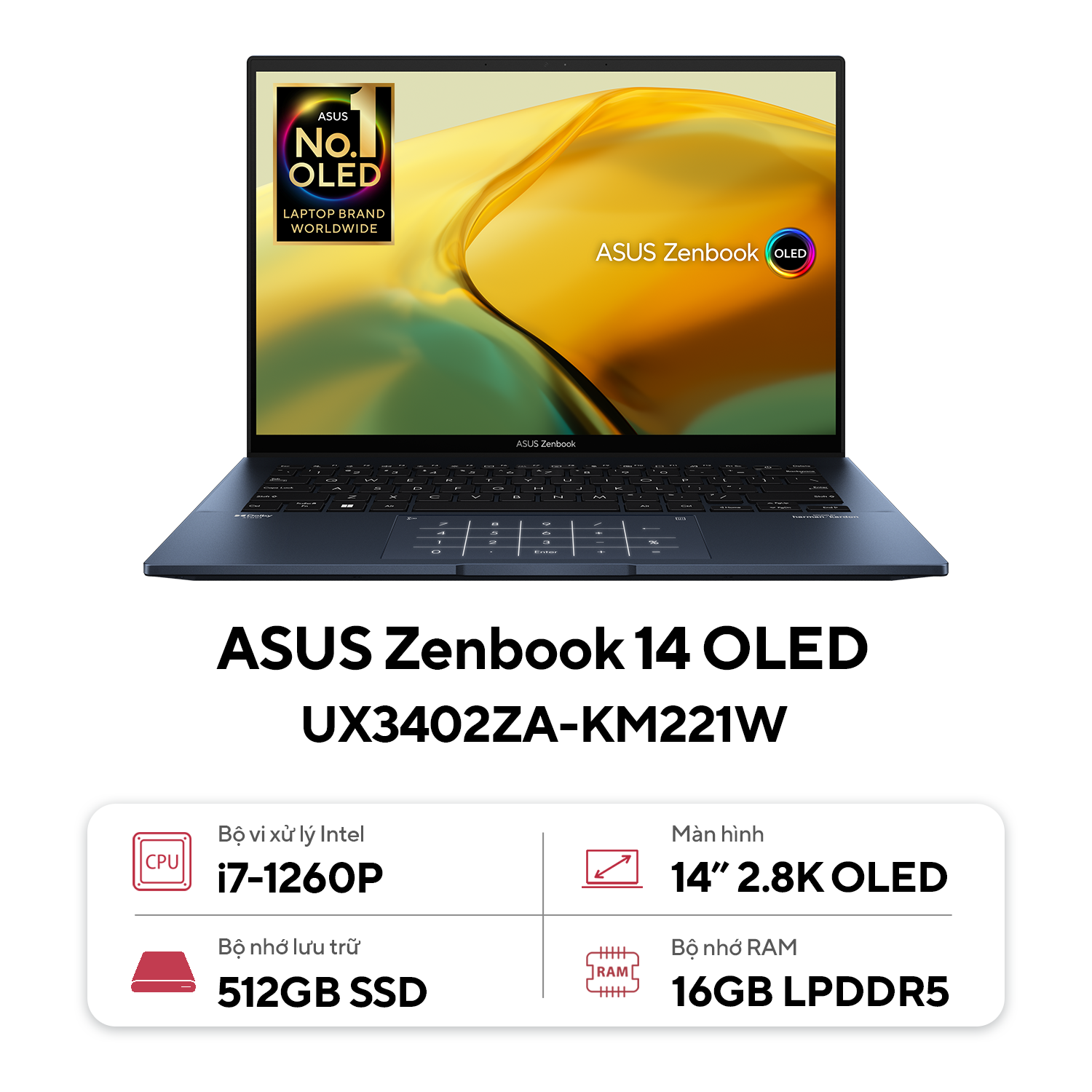 ASUS Zenbook 14 OLED UX3402ZA-KM221W