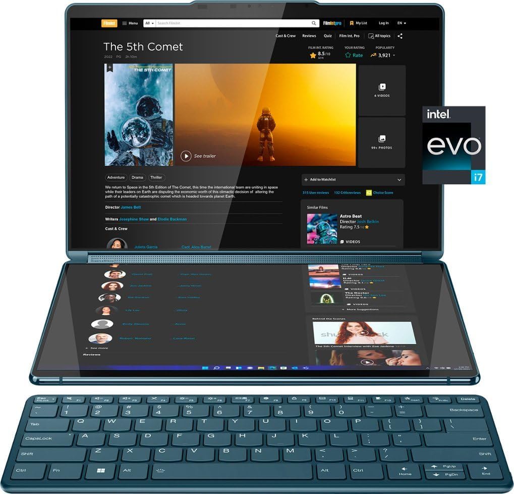Lenovo Yoga Book 9i 2 in 1 13.3" 2.8K Dual Screen OLED Touch