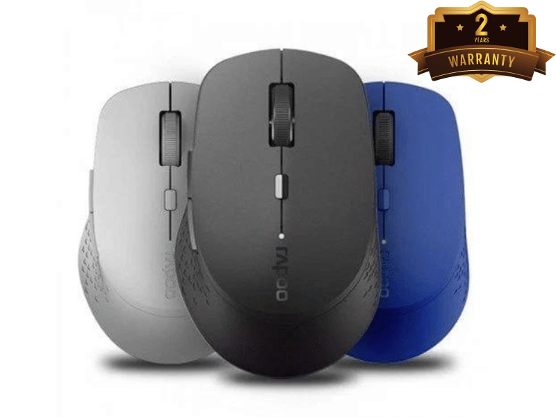 Chuột không dây Silent Rapoo M300 Dark Grey (18048) - Mới 100% chính hãng