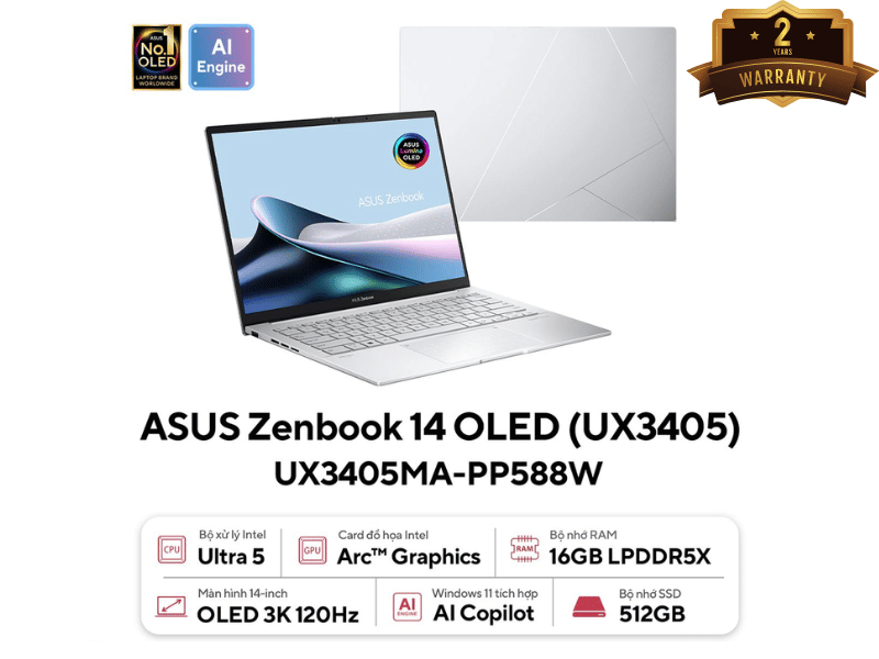 ASUS Zenbook 14 OLED UX3405MA-PP588W