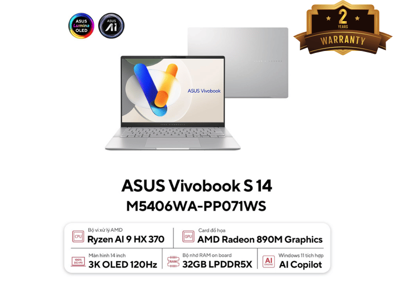 ASUS Vivobook S 14 M5406WA-PP071WS