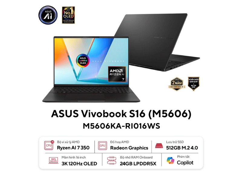 ASUS Vivobook S16 OLED M5606KA-RI016WS
