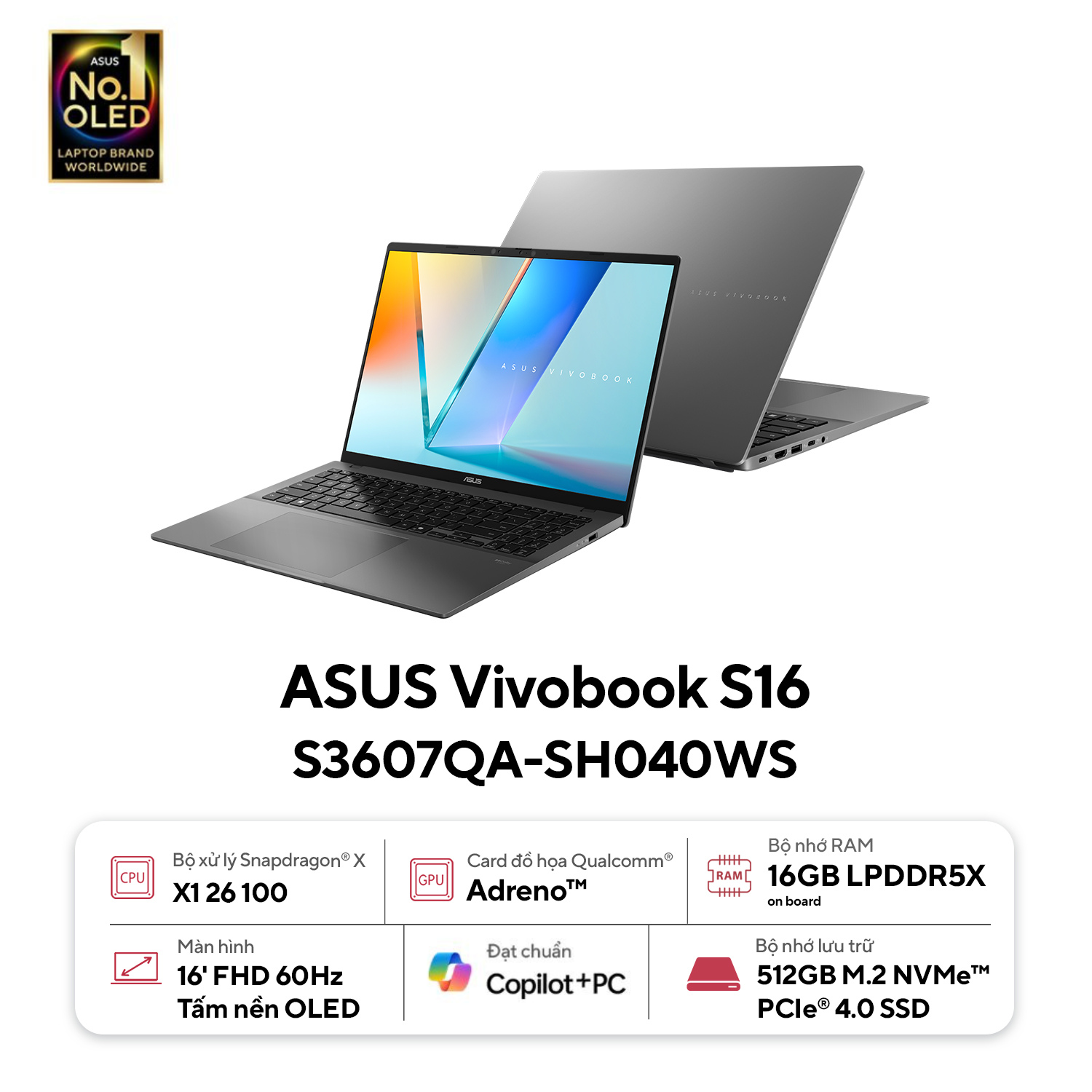 ASUS Vivobook S16 S3607QA-SH040WS