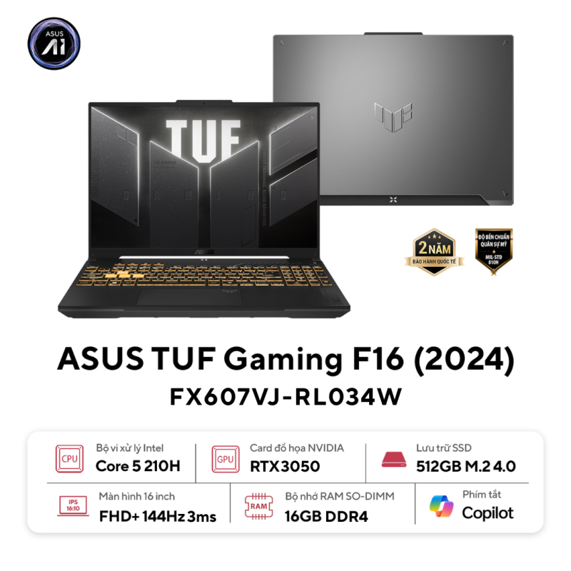 ASUS TUF Gaming F16 FX607VJ-RL034W