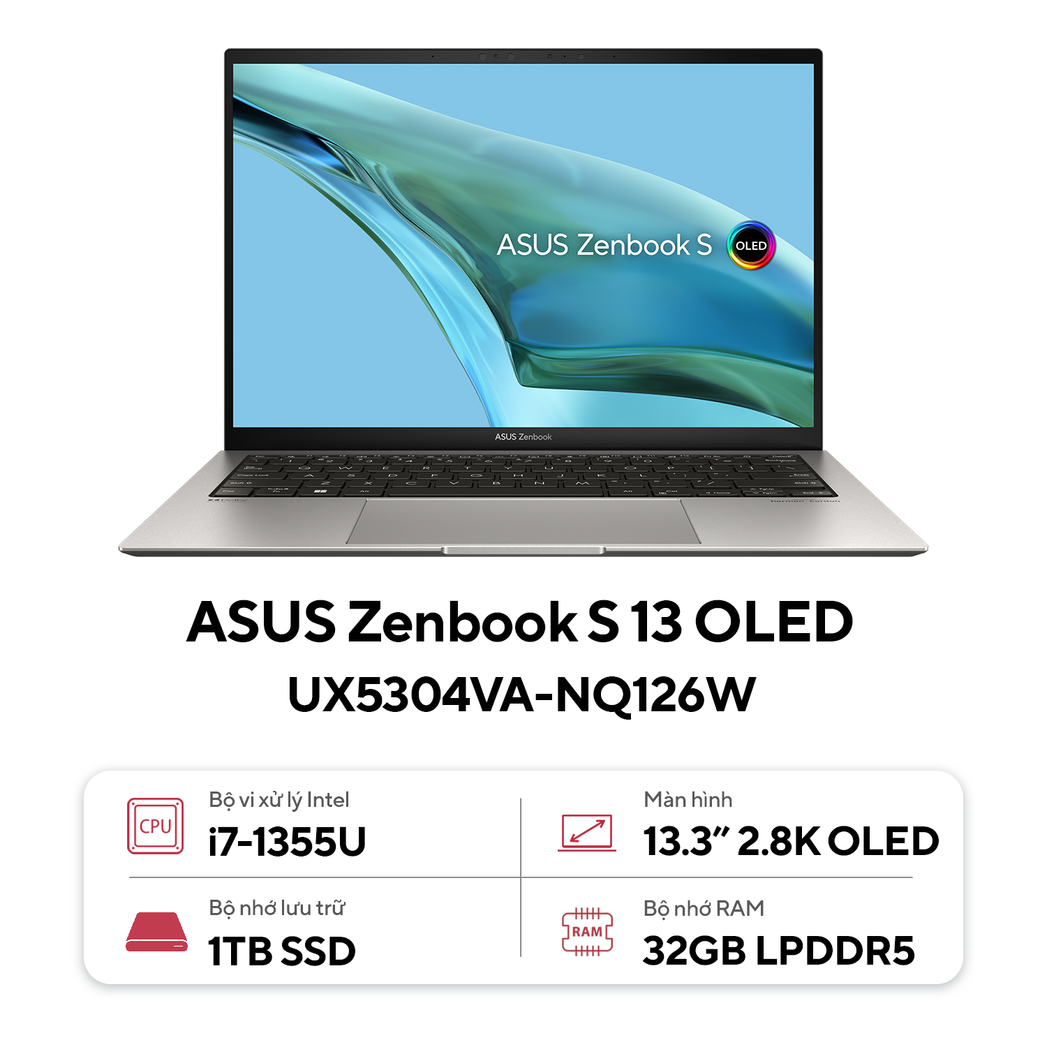 ASUS Zenbook S 13 OLED UX5304VA-NQ126W