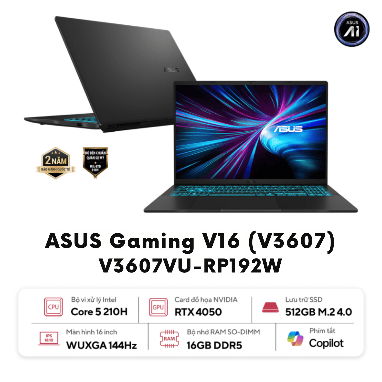 ASUS Gaming V16 V3607VU-RP192W