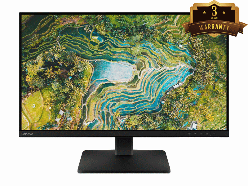 Màn hình Lenovo L27qe 68C8GAC3VN/ 27 inch/ 2560x1440/ 100Hz/ IPS/ WLED/ HDMI/ DP/ HDMI-Cable/ 3Y/ ĐEN
