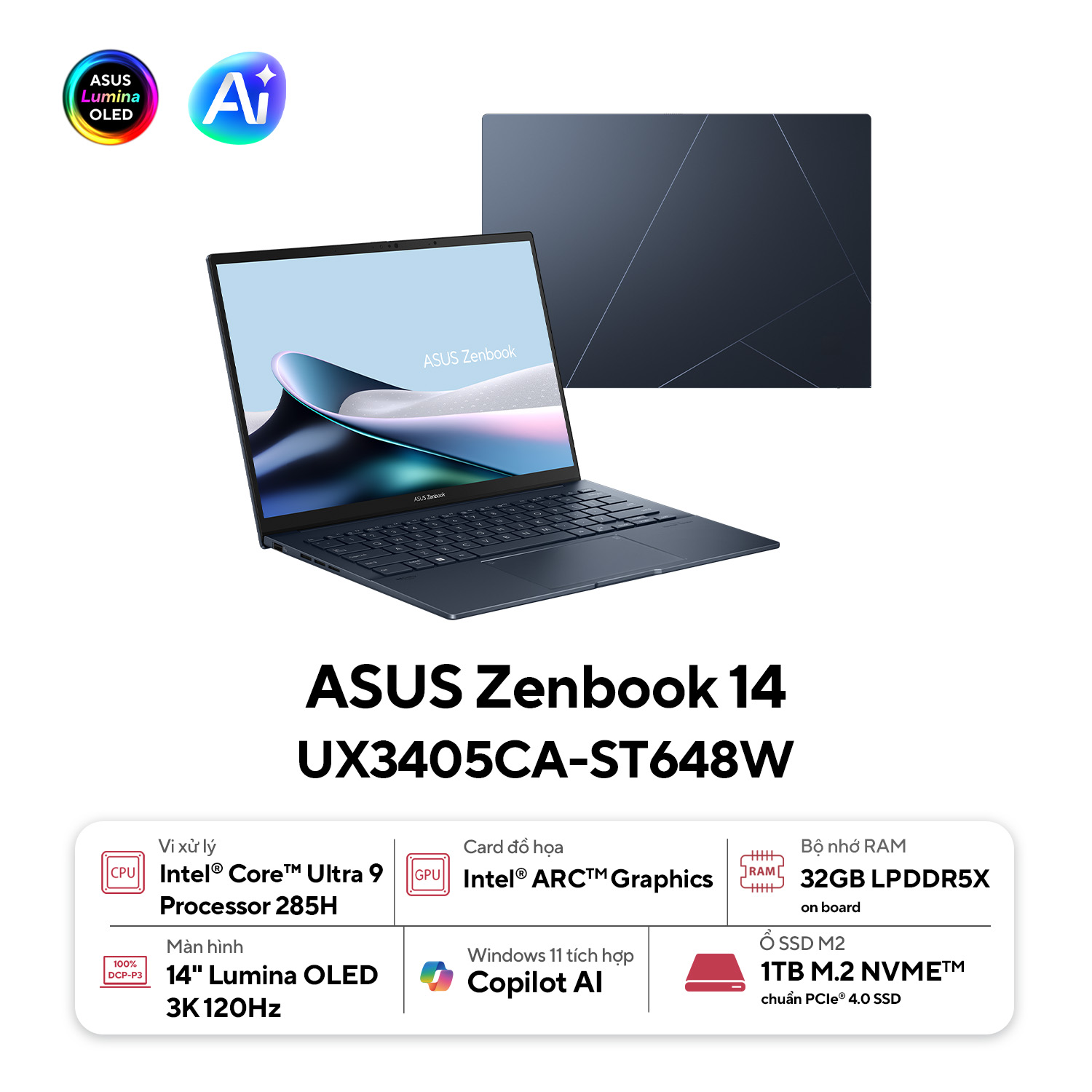 ASUS Zenbook 14 OLED UX3405CA-ST648W