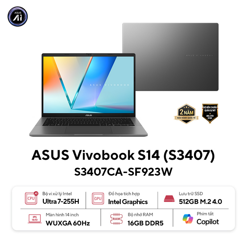 ASUS Vivobook S14 S3407CA-SF923W