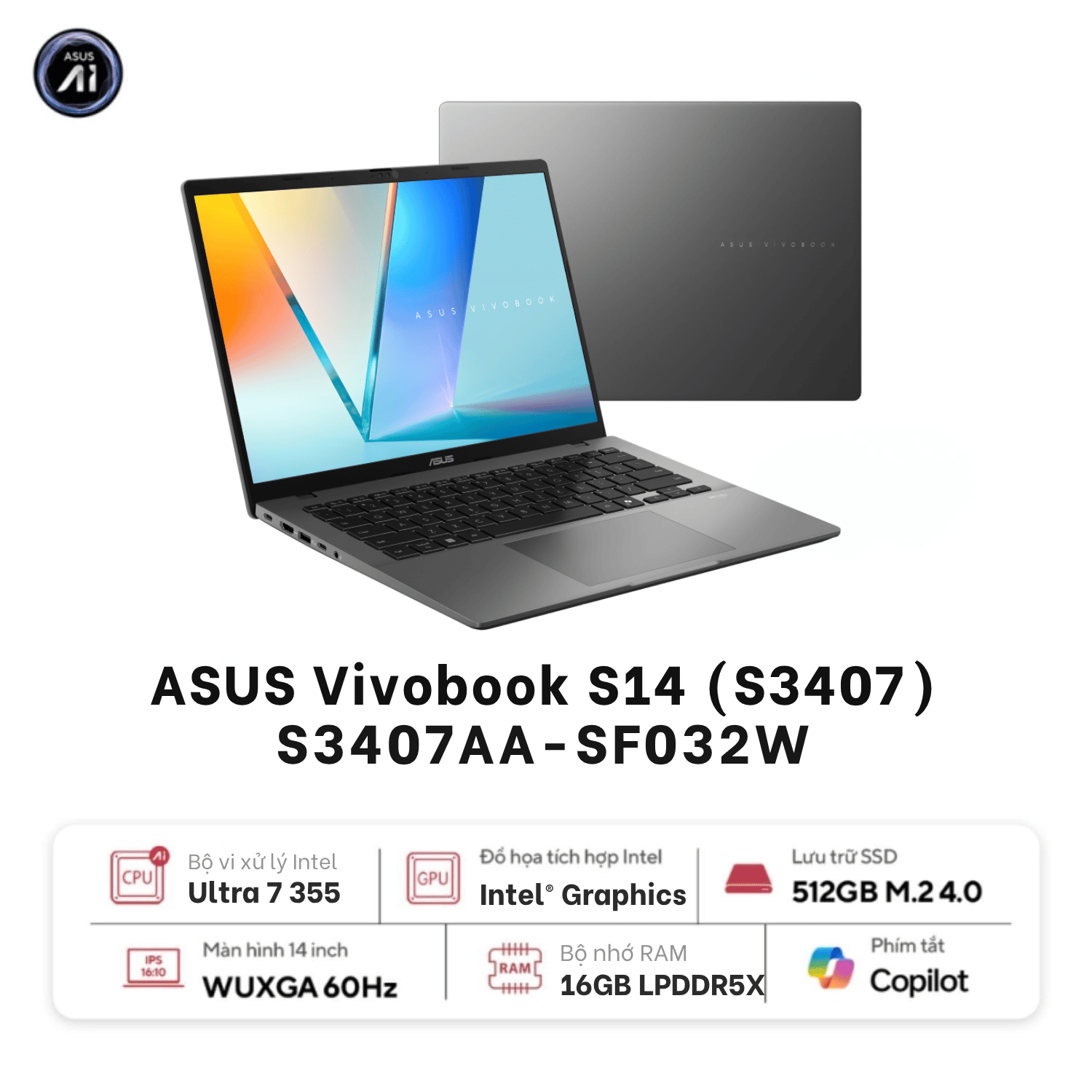 ASUS Vivobook S14 S3407AA-SF032W