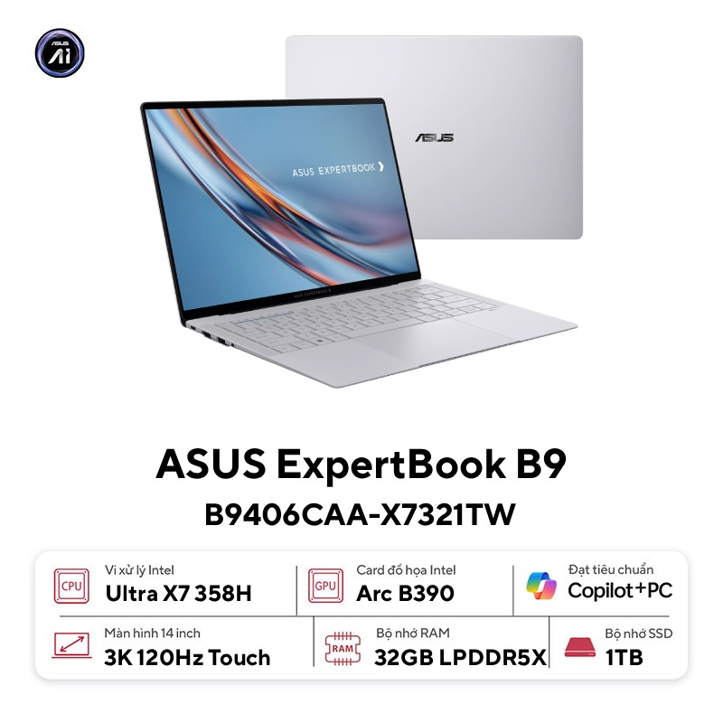 Laptop ASUS Expertbook Ultra B9406CAA-X7321TW