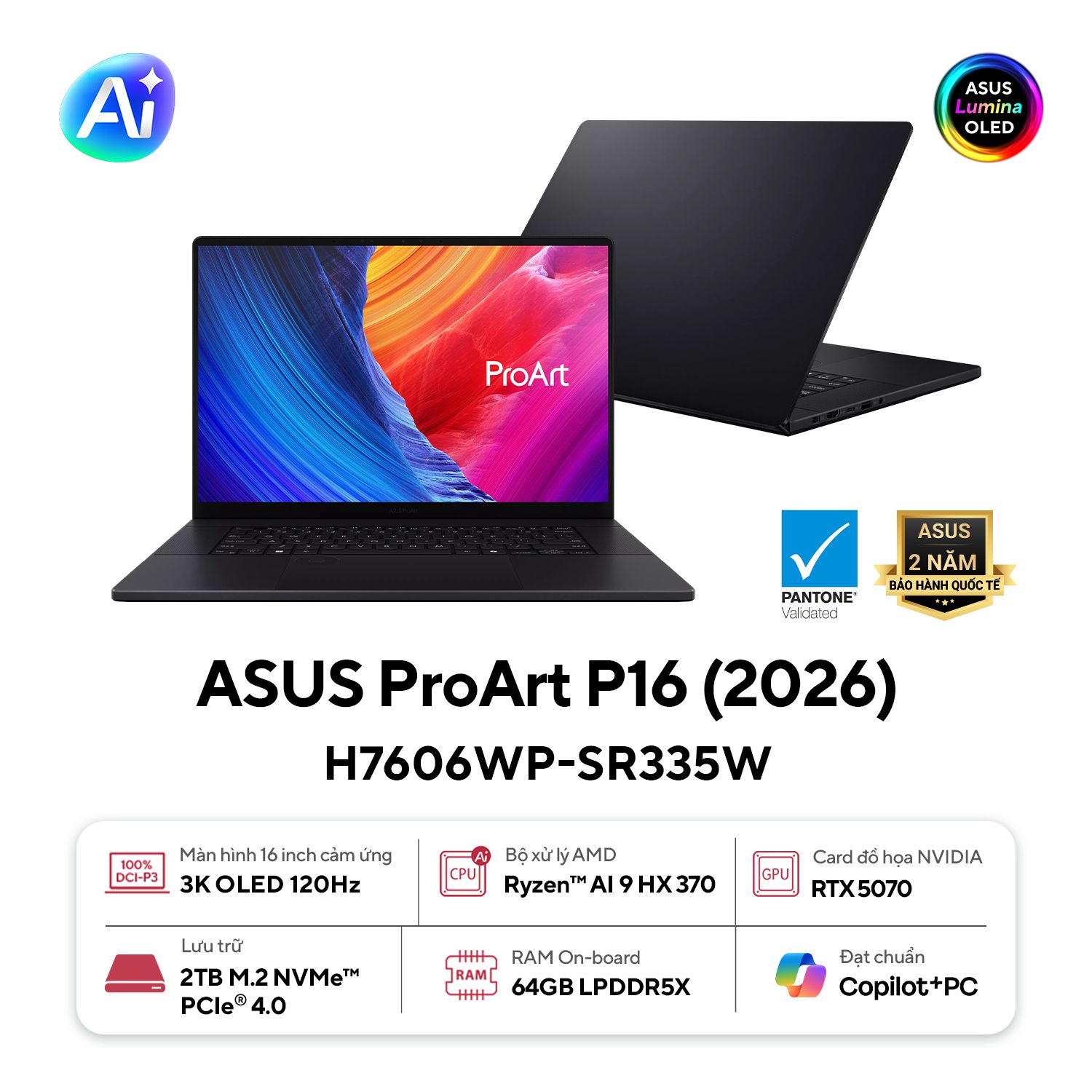 Laptop ASUS ProArt P16 H7606WP-SR335W